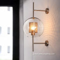 Wall Hanging Lights Spherical Glass Honeycomb Golden Mesh Wall Light Manufactory